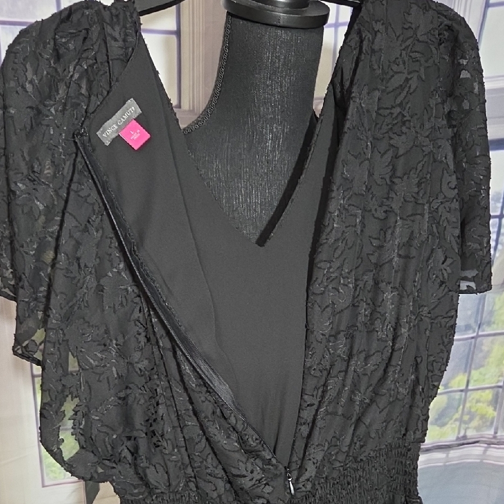 Vince Camuto Black Lace Jumpsuit - Picture 9 of 10